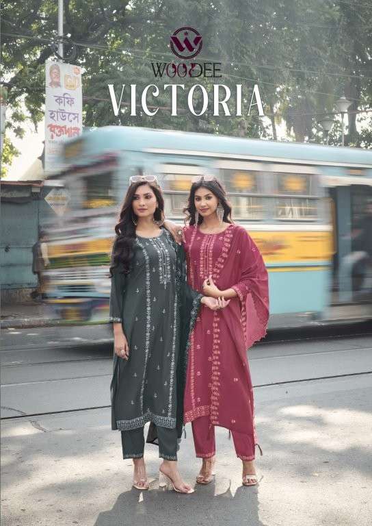 WOODEE VICTORIA PURE VISCOSE ROMAN SILK DRESSES-00140