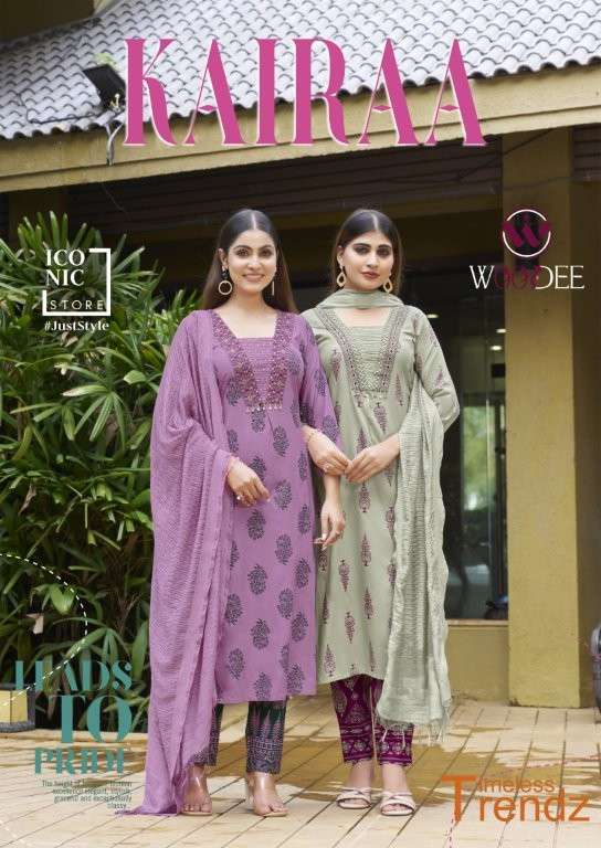 WOOGLEE KAIRAA PURE RAYON PRINTED DRESSES-00014