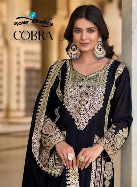 YOUR CHOICE COBRA 1001 TO 1002 SERIES PURE CHINON PAKISTANI DRESSES-00028