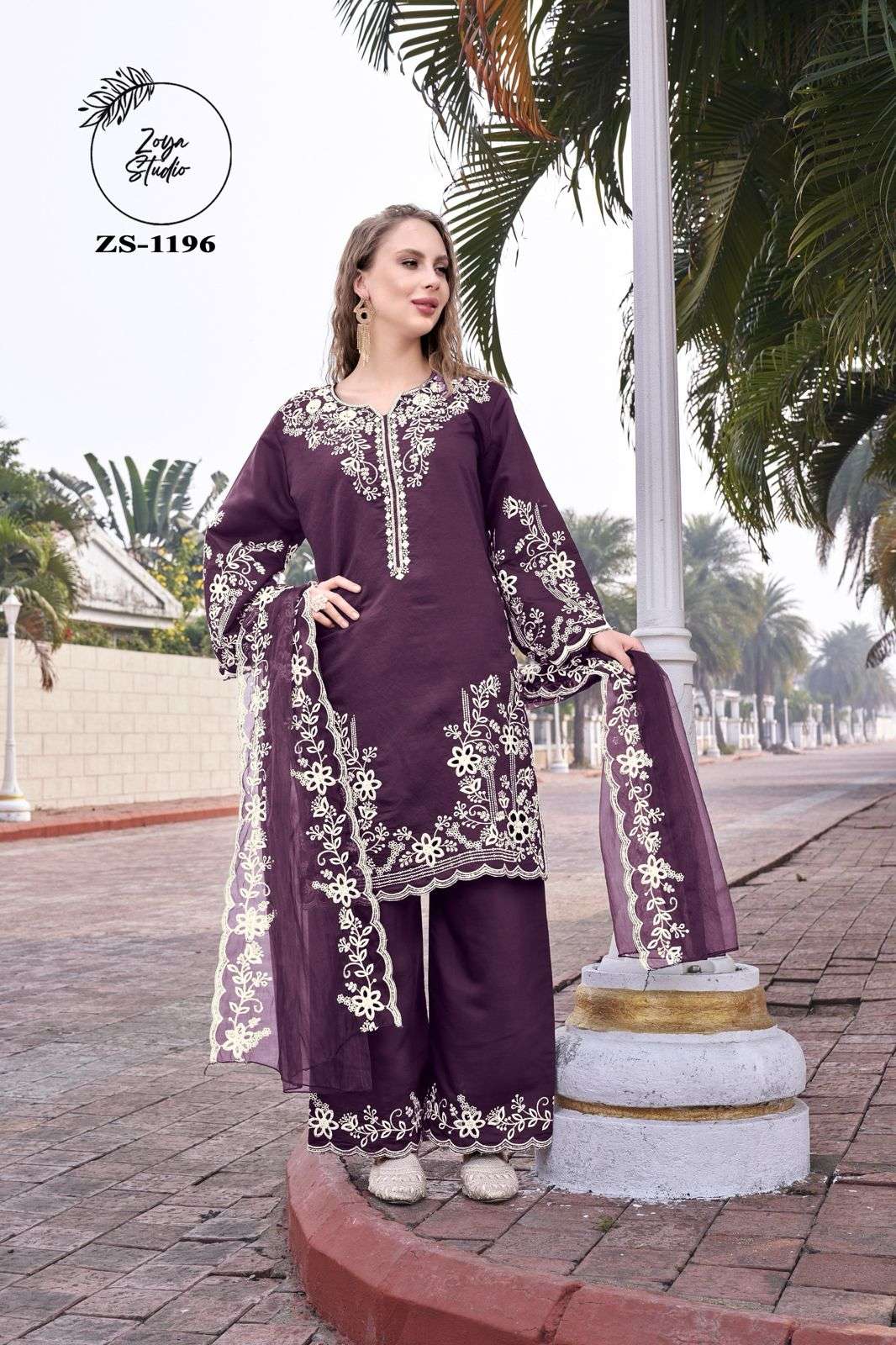 ZOYA STUDIO ZS-1196 COLOURS HEAVY ROMAN SILK PAKISTANI DRESSES-00022