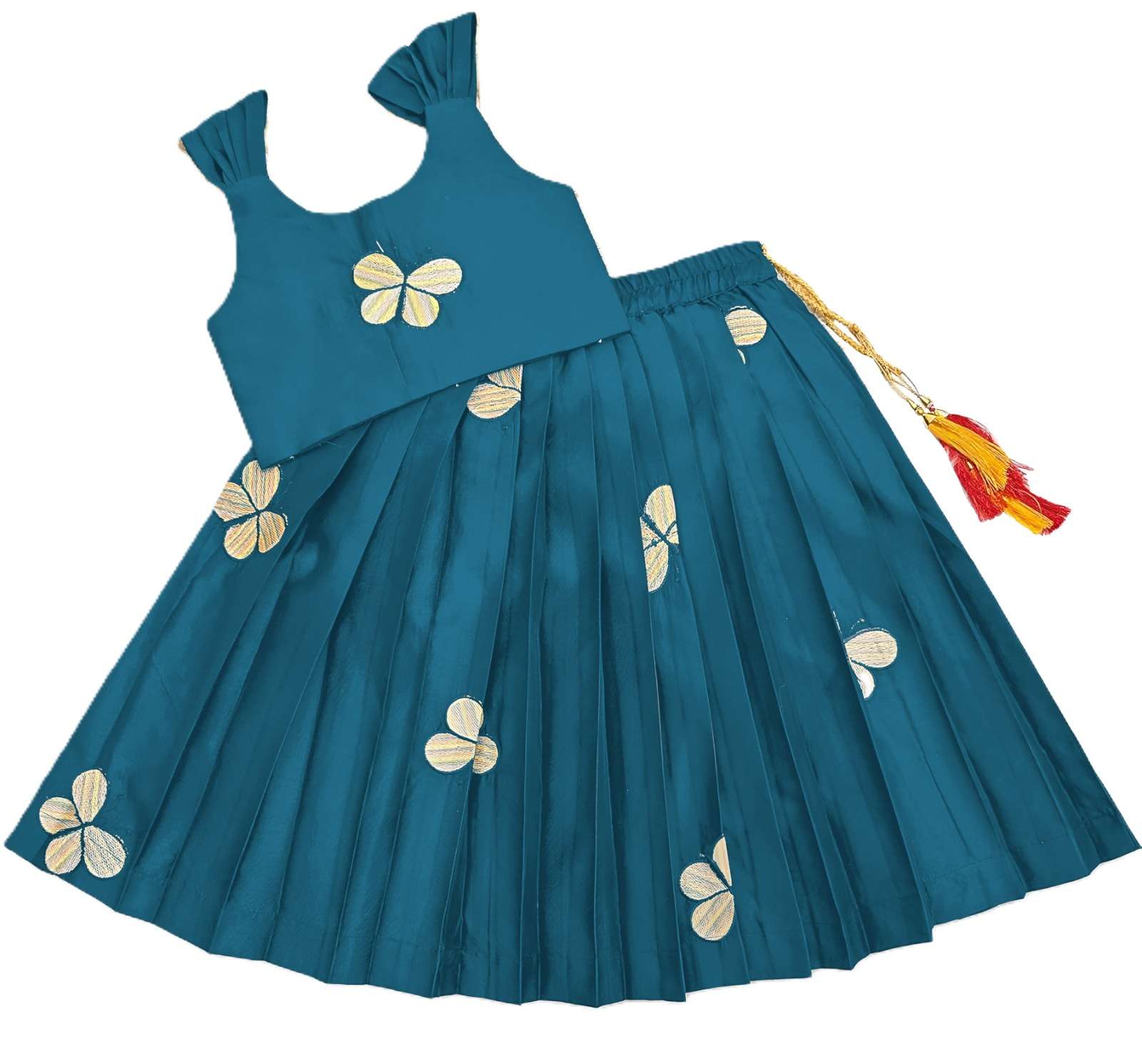 131 SERIES BY ASLIWHOLESALE DESIGNER PURE SILK EMBROIDERY KIDS WEAR-00293