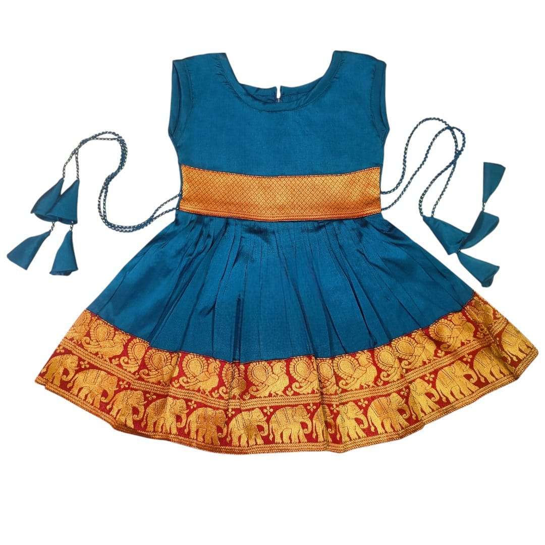 133 SERIES BY ASLIWHOLESALE DESIGNER PURE JACQUARD EMBROIDERY KIDS DRESSES-00293