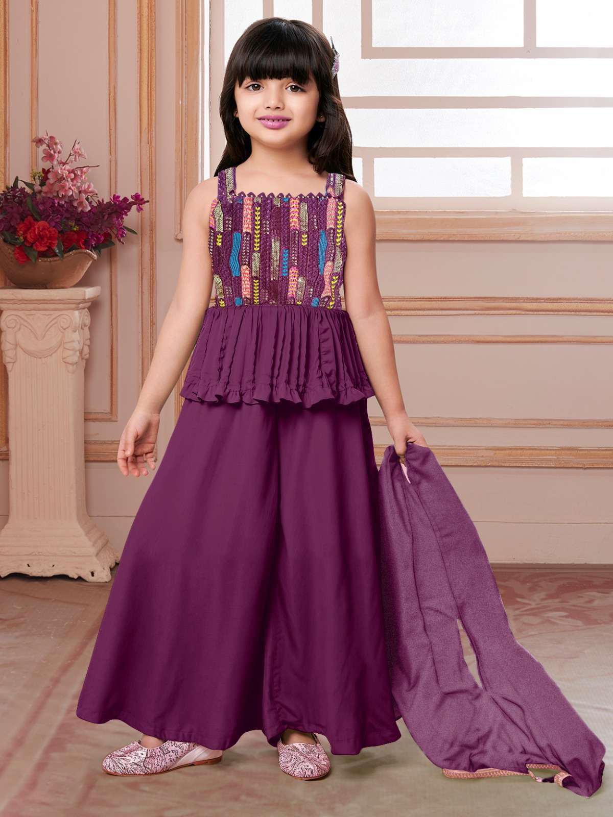 138 SERIES BY ASLIWHOLESALE DESIGNER PURE BUTTER CREPE EMBROIDERY DRESSES-00293