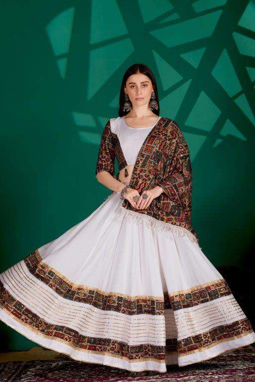 37 DESIGN BY ASLIWHOLESALE DESIGNER PURE COTTON PRINTED LEHENGAS-00287