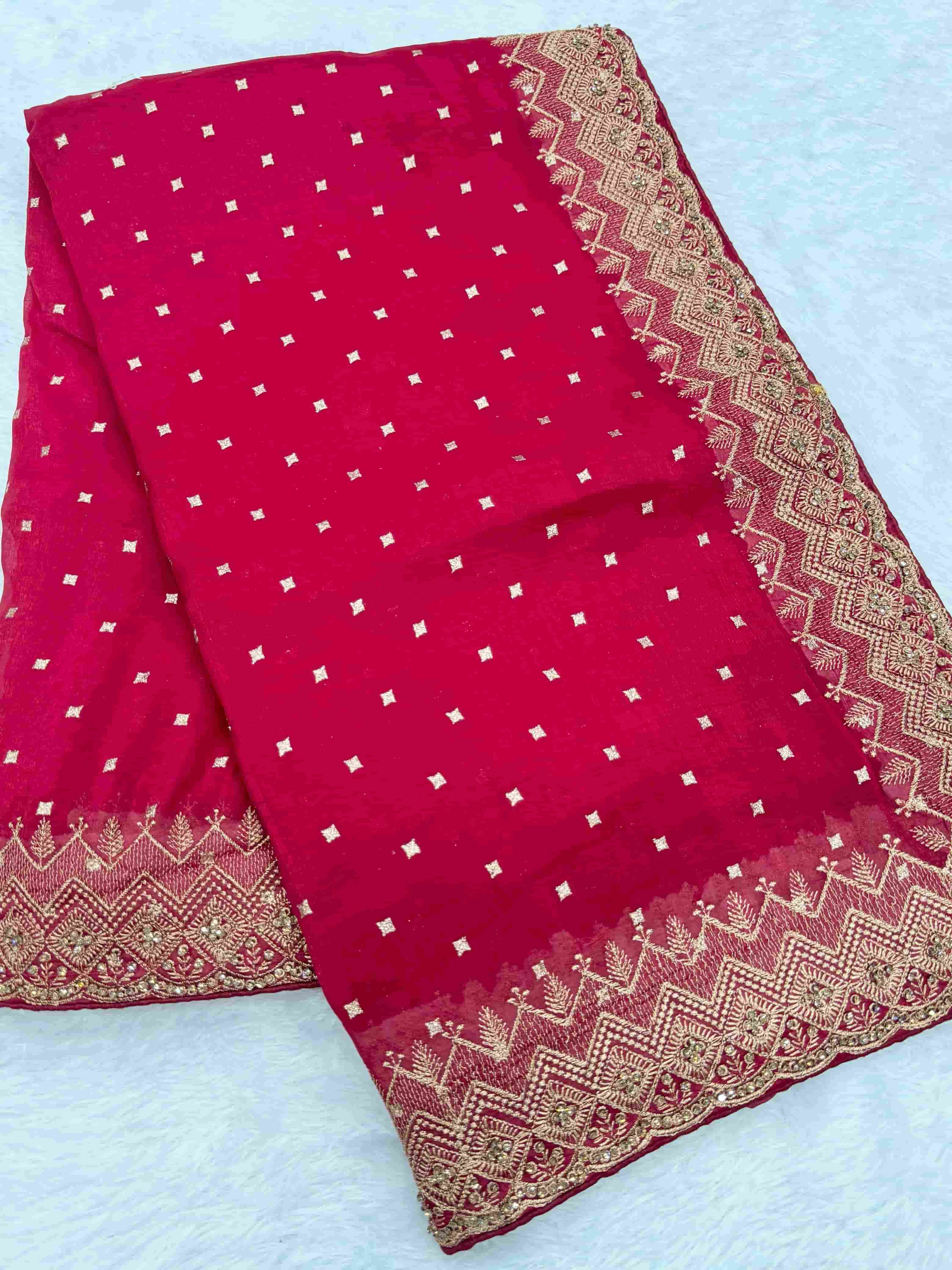 4762 COLOUR BY ASLIWHOLESALE DESIGNER PURE CRUNCY EMBROIDERY PRINTED SAREES-000103