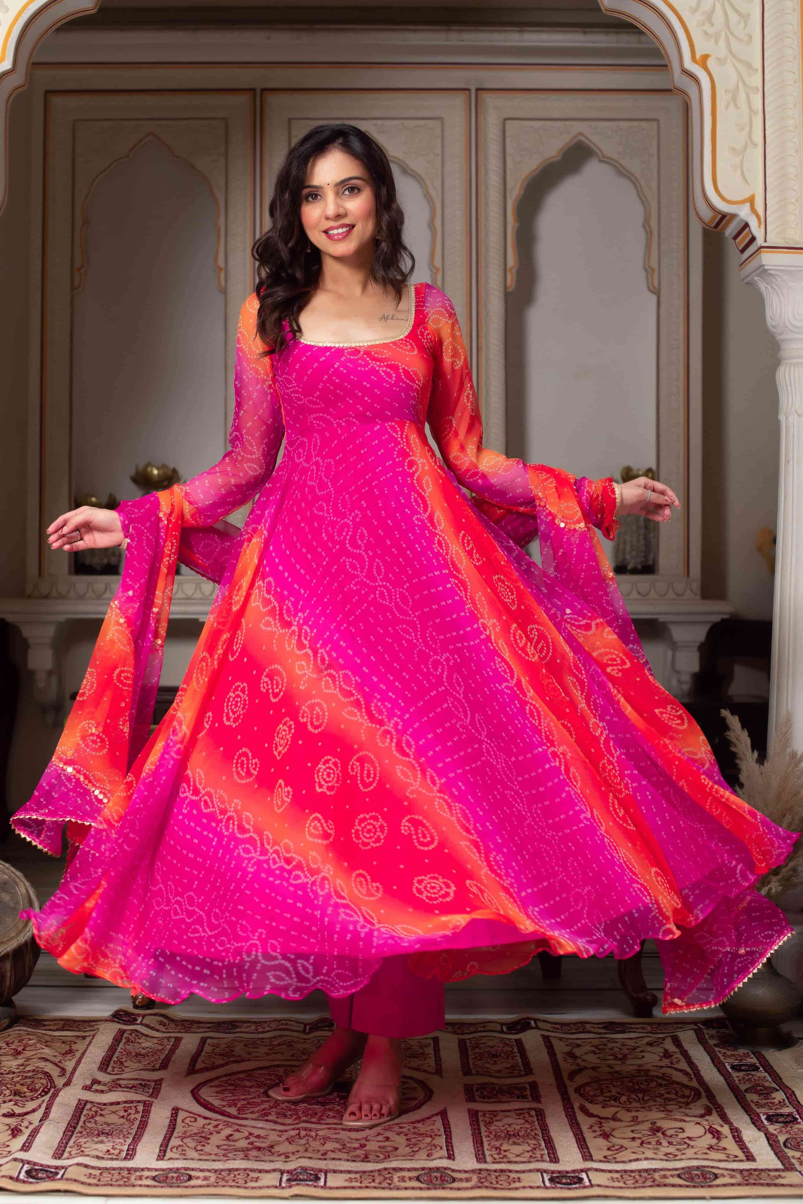 5916 HIT COLOUR BY ASLIWHOLESALE DESIGNER PURE FAUX GEORGETTE EMBROIDERY DRESSES-00242