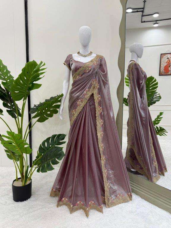 605 HIT COLOUR BY ASLIWHOLESALE DESIGNER PURE SILK EMBROIDERY SAREES-00241