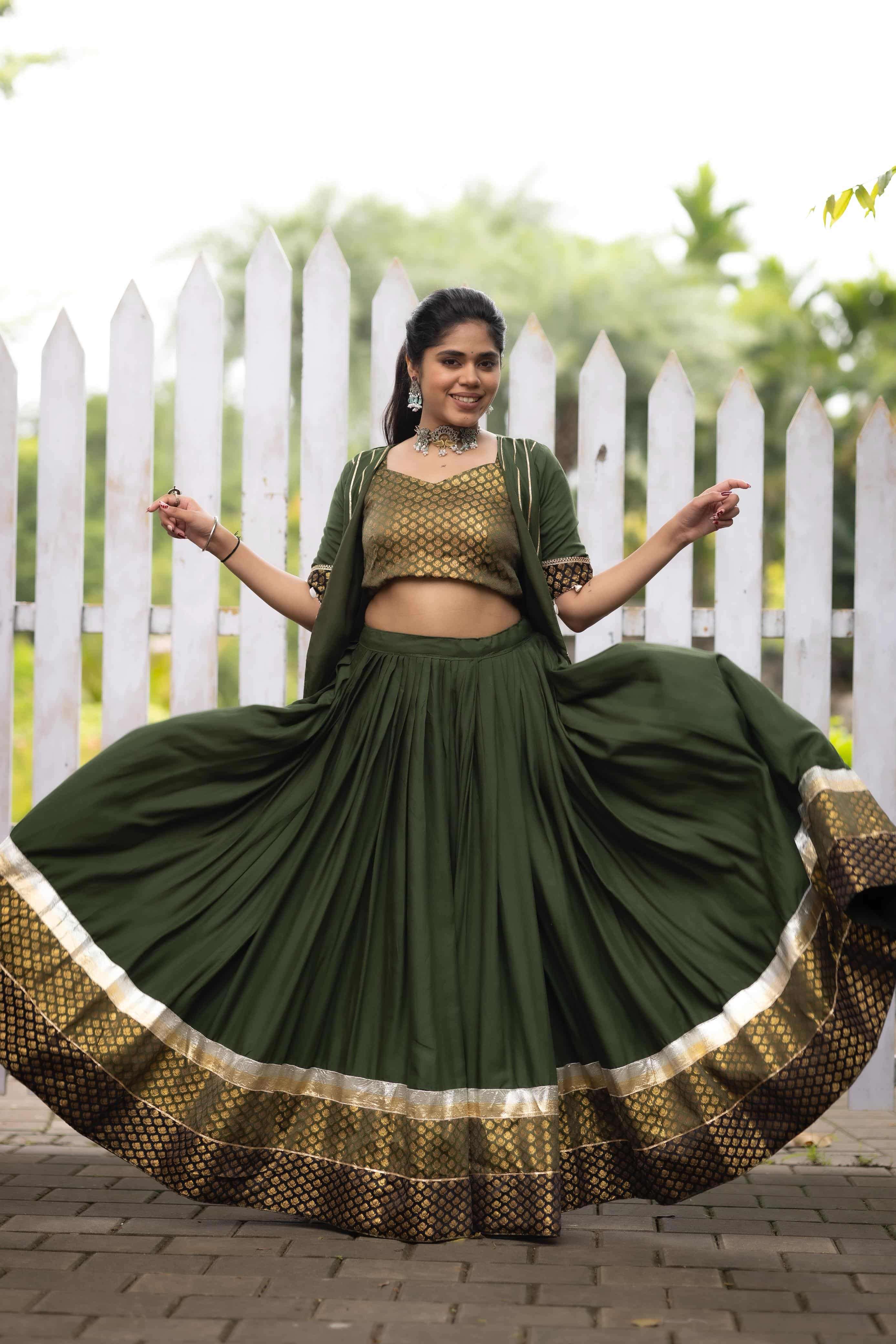8061 COLOUR BY ASLIWHOLESALE DESIGNER PURE RAYON COTTON LEHENGA-00135