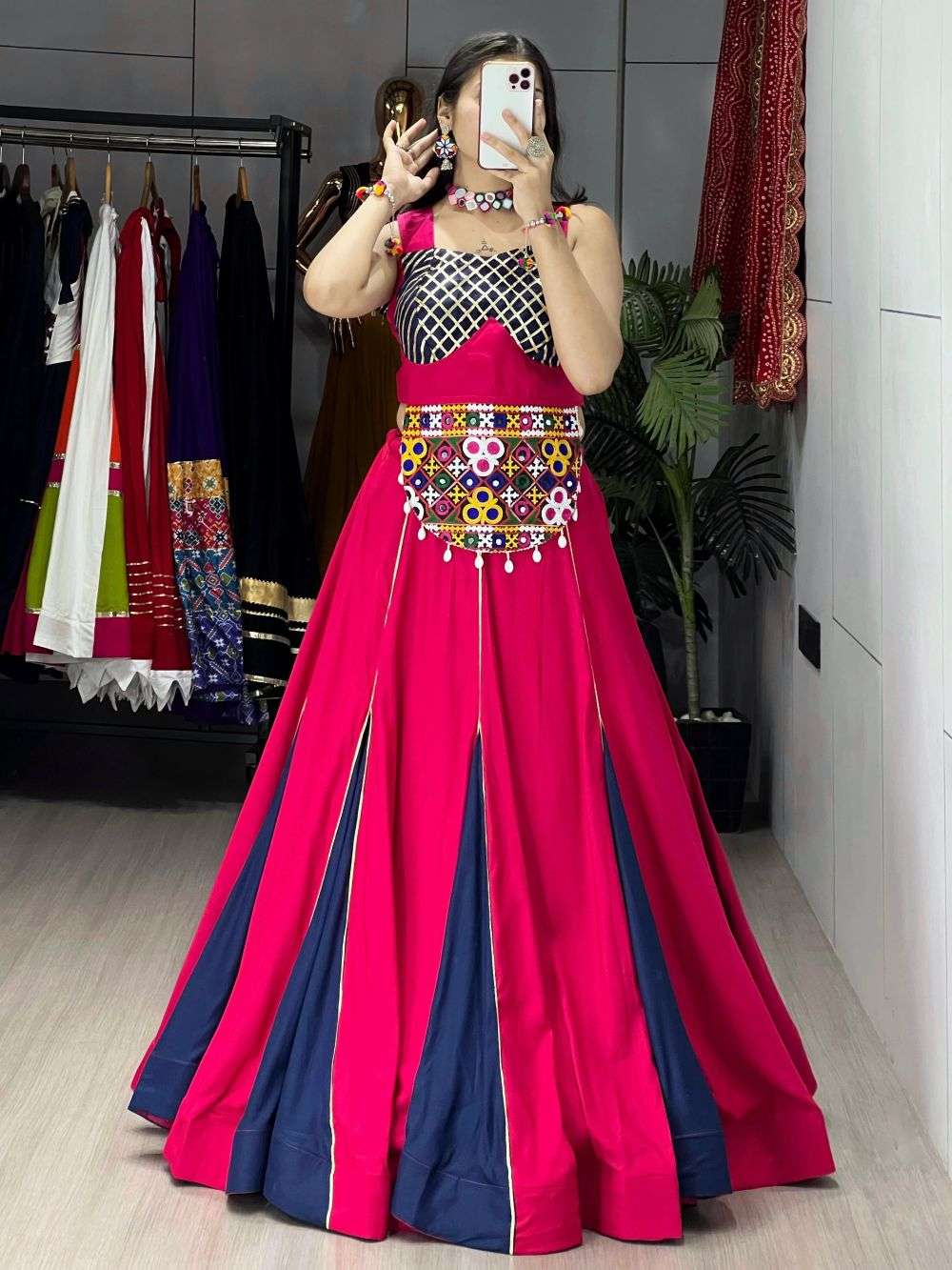 8064 COLOUR BY ASLIWHOLESALE DESIGNER PURE RAYON COTTON EMBROIDERY LEHENGAS-00135
