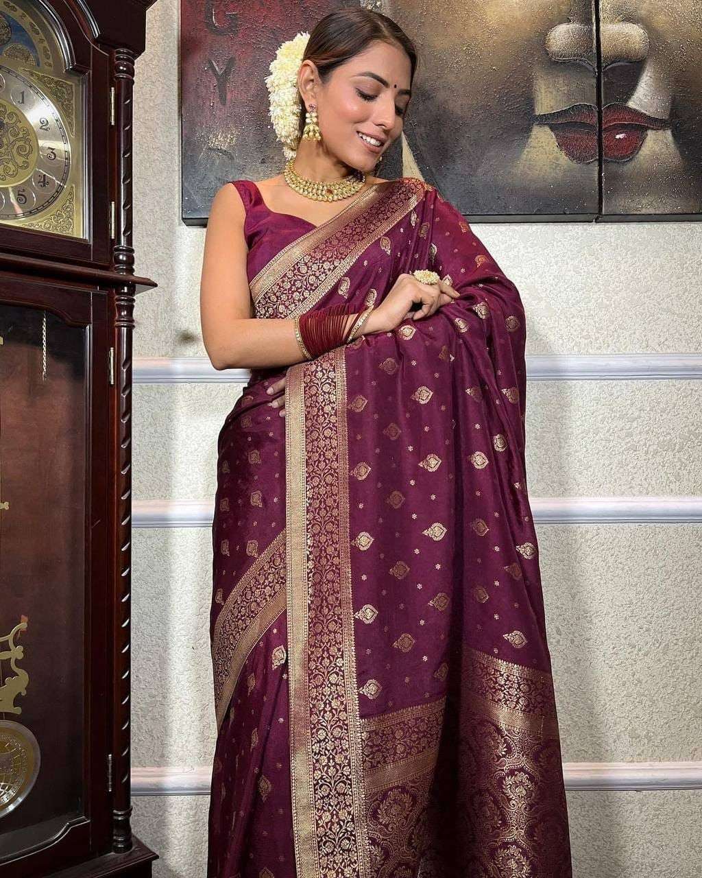 907 HIT DESIGN NX BY ASLIWHOLESALE DESIGNER PURE SILK JACQUARD SAREES-00284