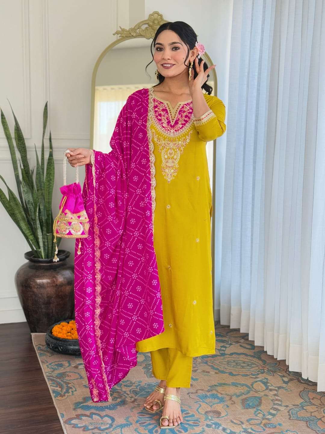 AAROHI BY ASLIWHOLESALE DESIGNER PURE VISCOSE AND SEQUENSE EMBROIDERY PRINTED DRESSES-00264