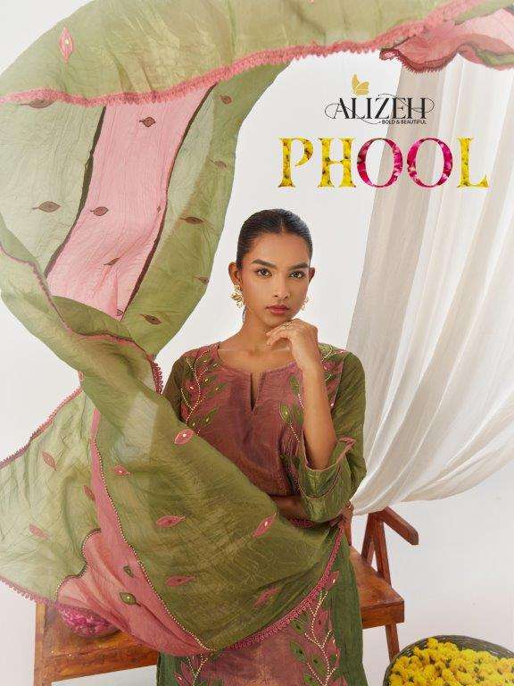 ALIZEH PHOOL 8026 TO 8029 SERIES PURE FANCY CRUSH EMBROIDERY DRESSES-00001