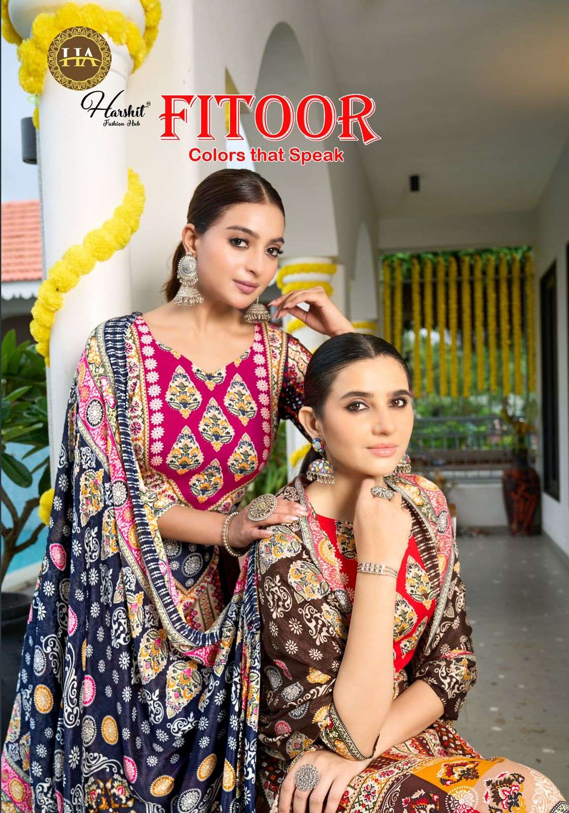 ALOK SUIT FITOOR PURE RAYON PRINTED PAKISTANI DRESSES-00201