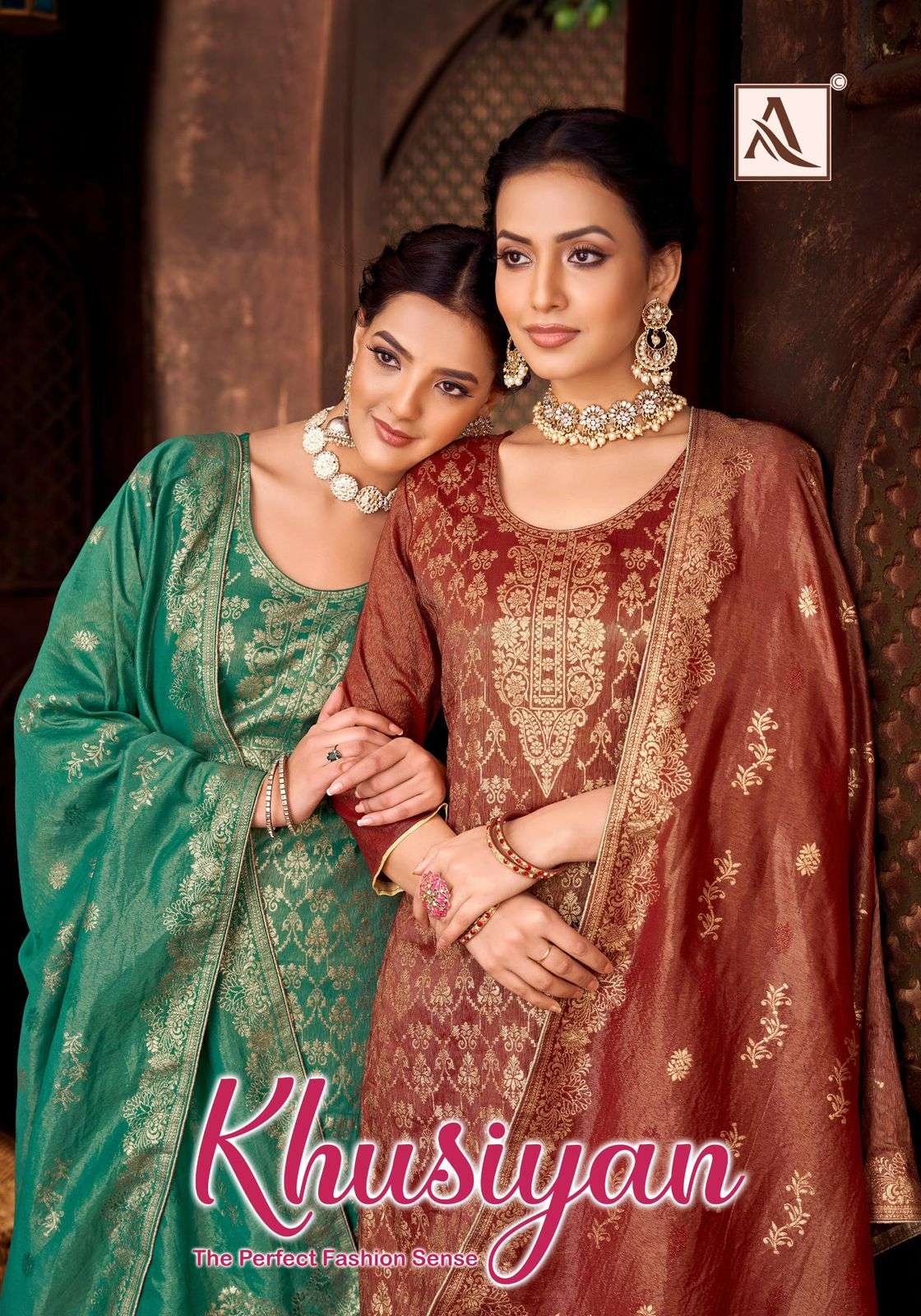 ALOK SUIT KHUSIYAN 1740-001 TO 1740-006 SERIES PURE JACQUARD PAKISTANI DRESSES-00201