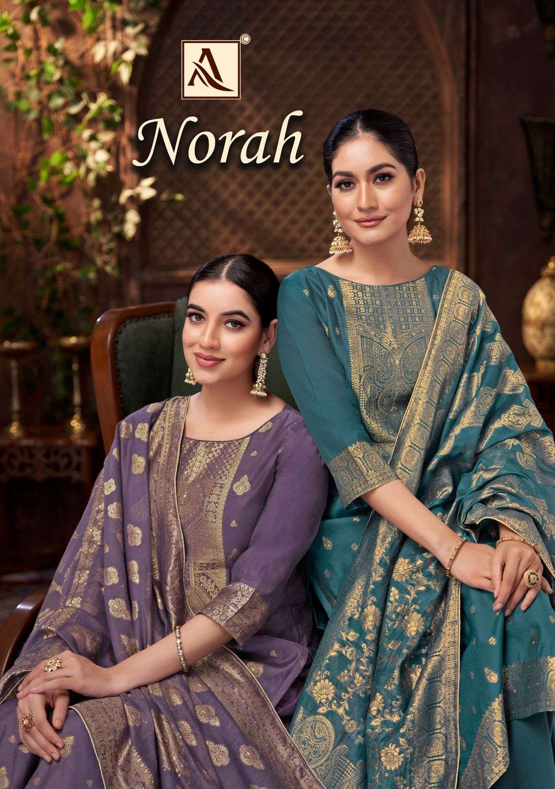 ALOK SUIT NORAH PURE JACQUARD WEAVING PAKISTANI DRESSES-00201