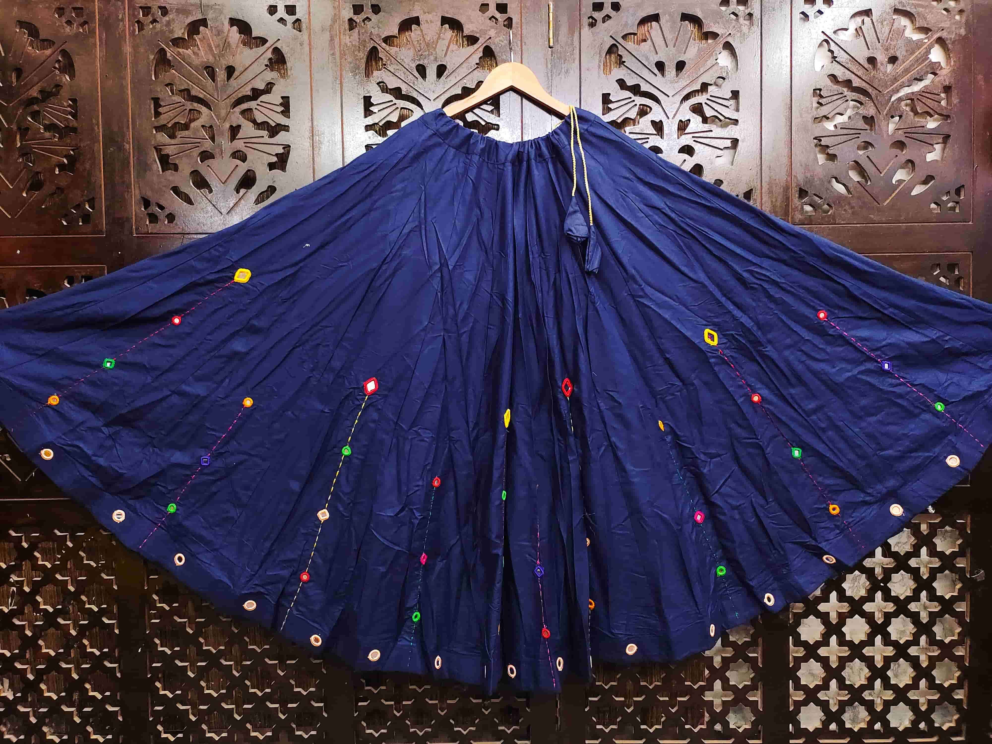 ANAMIKA BY ASLIWHOLESALE DESINGNER PURE RAYON COTTON EMBROIDERY LEHENGAS-00029