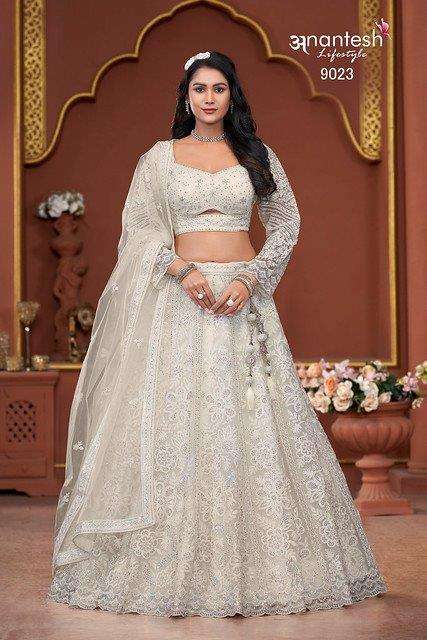ANANTESH LIFESTYLE BRIDLE COULTURE 9023 TO 9027 SERIES PURE GEORGETTE LEHENGAS-00304