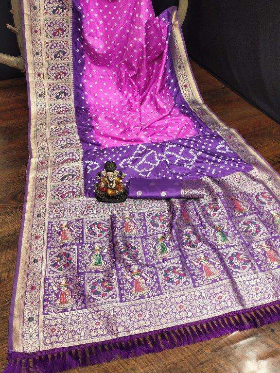 ANUSHTHAN BY ASLIWHOLESALE DESIGNER SOFT KANJIVARM SILK PRINTED SAREES-00125