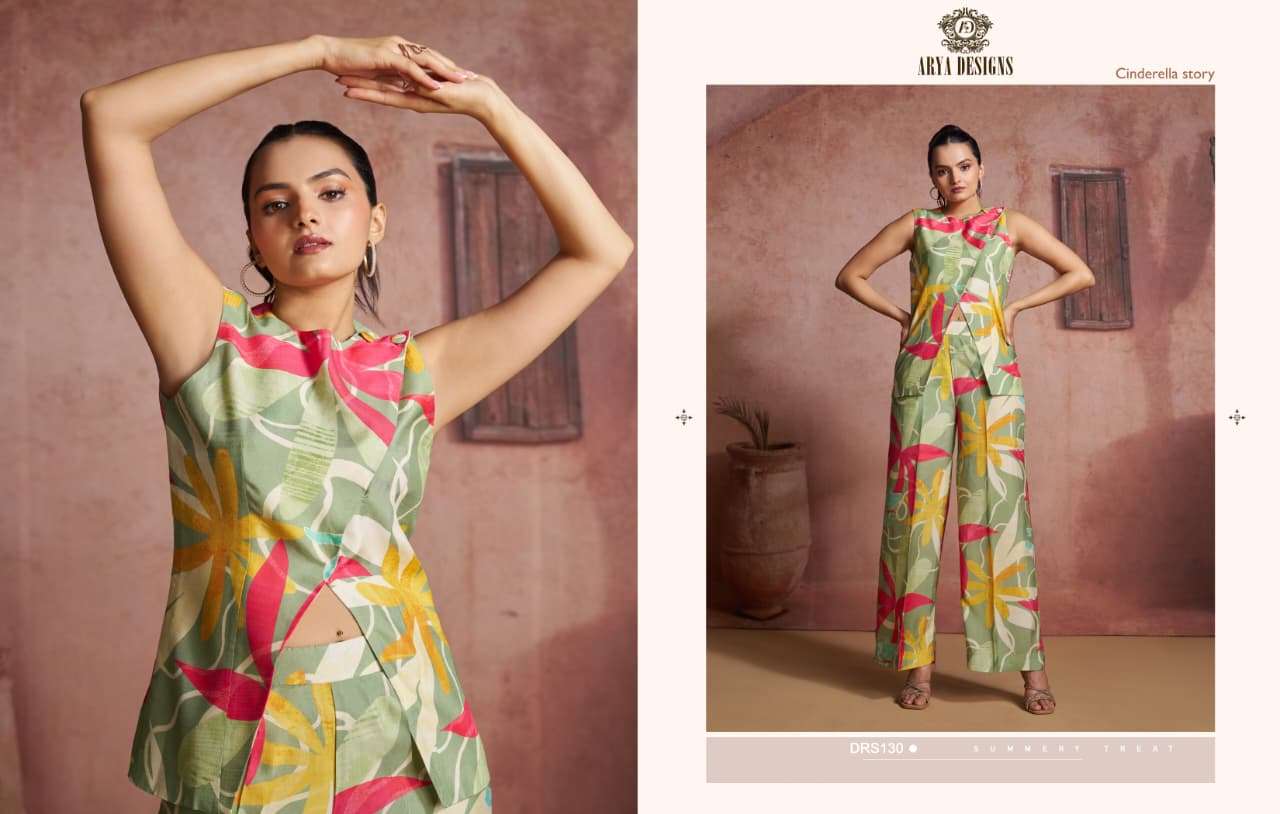 ARYA DESIGN ENIGMA VOL-14 130 TO 135 SERIES PURE MUSLIN SILK PRINTED CASUALS-00058