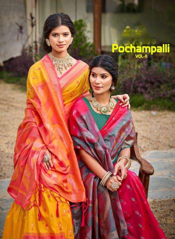 BUNAWAT POCHAMPALLY 11 1001 TO 1008 SERIES PURE SILK SAREES-00037