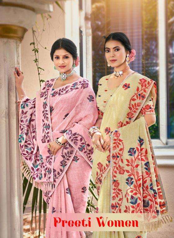 BUNWAT PREETI WOMEN PURE SILK SAREES-00037