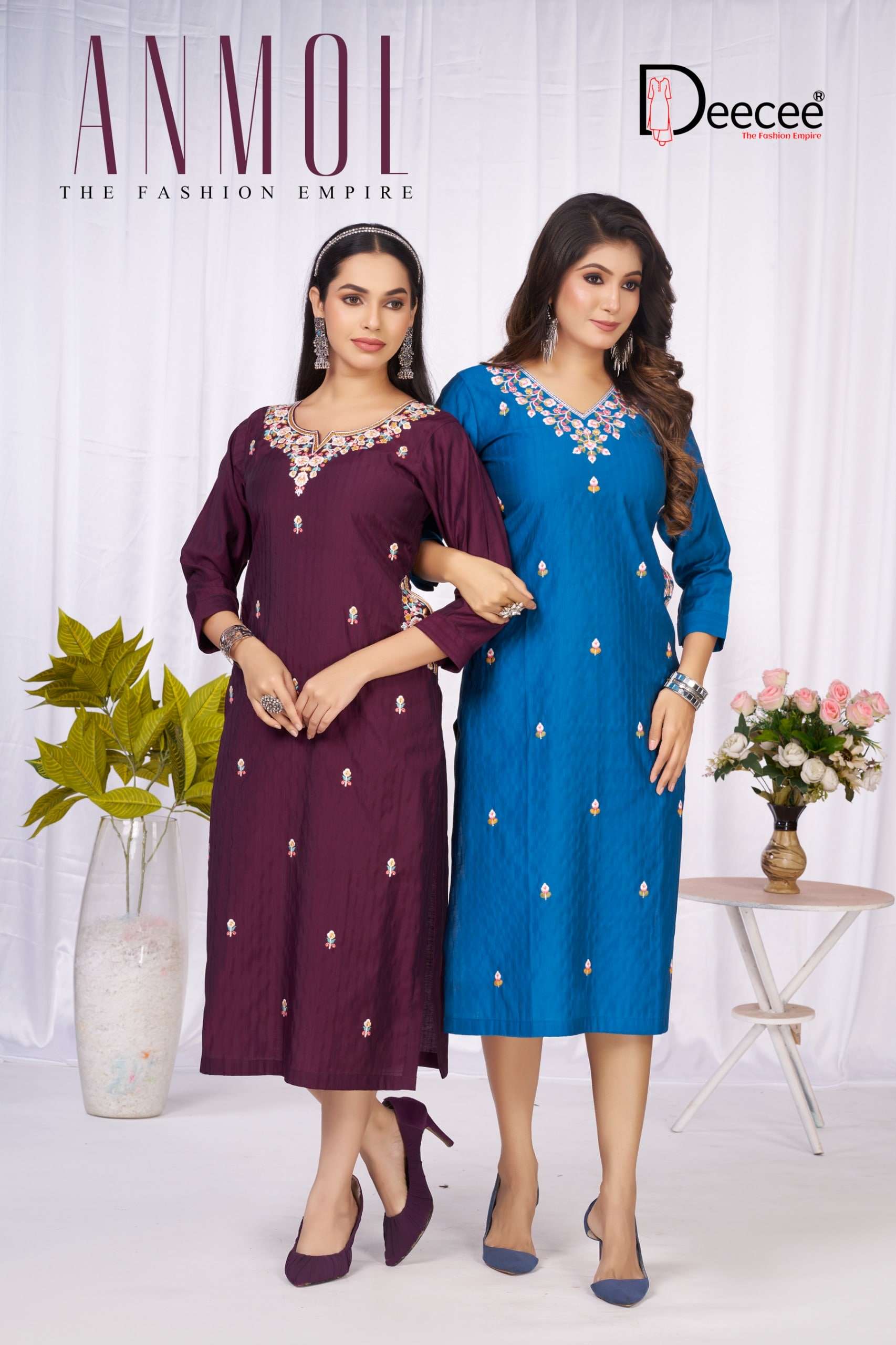 DEE CEE ANMOL PURE DOBBY LAINING KURTIS-00093