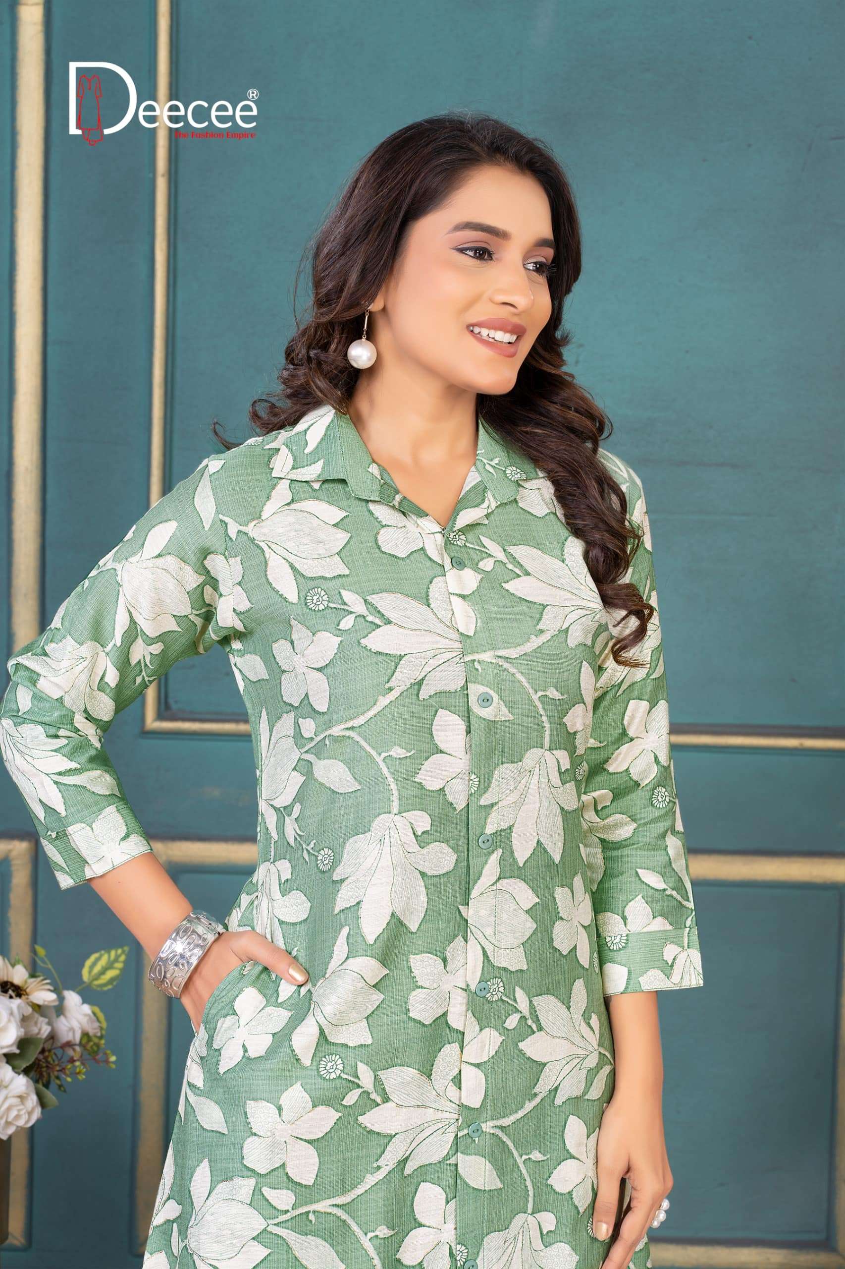 DEE CEE ISHANI PURE VERTICAN PRINTED CO-ORD SET-00093