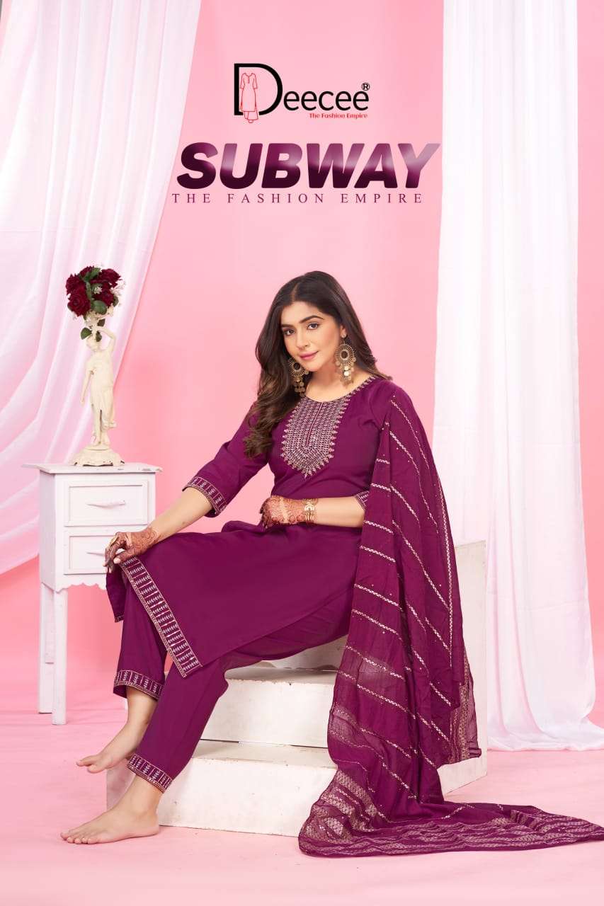 DEE CEE SUBWAY PURE ROMAN SILK DRESSES-00014