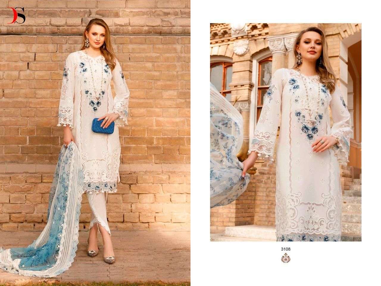 DEEPSY SUITS MARIAB LAWN 3108 SERIES PURE COTTON EMBROIDERY DRESSES-00071