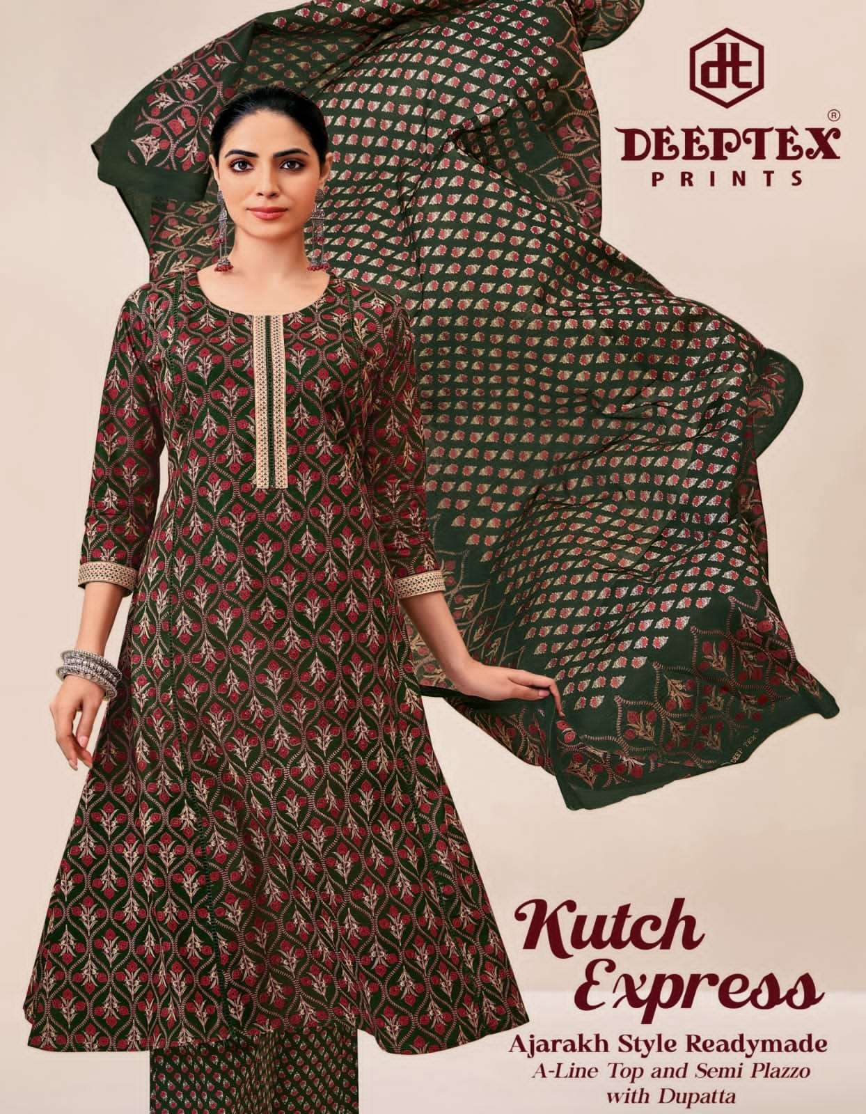 DEEPTEX KUTCH EXPRESS VOL-1 1001 TO 1008 SERIES PURE COTTON PRINTED DRESSES-00015