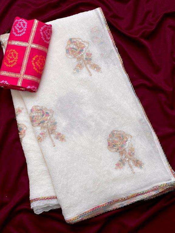DHAWANI BY ASLIWHOLESALE DESIGNER PURE CRUSH EMBROIDERY SAREES-00282