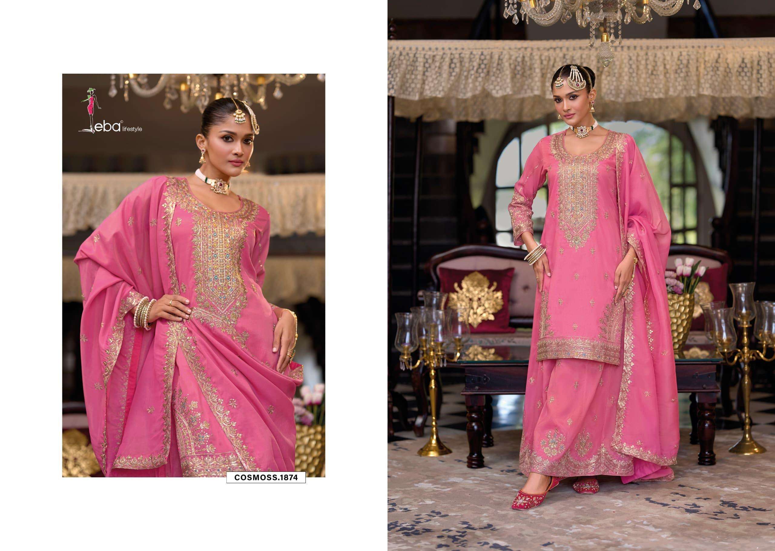 EBA LIFESTYLE COSMOSS 1874 TO 1875 SERIES PURE SIMAR EMBROIDERY DRESSES-00289