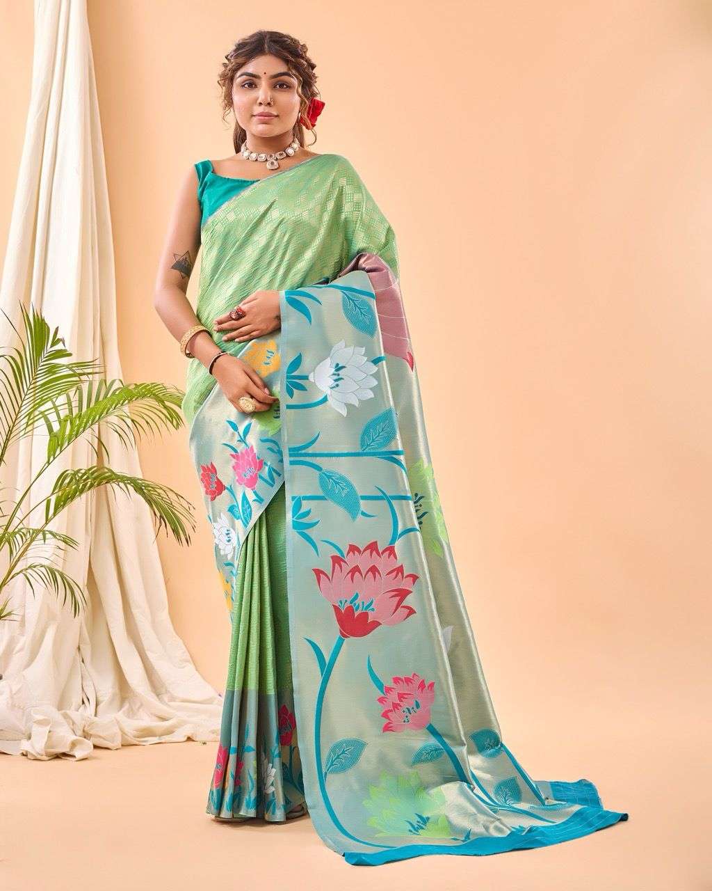 FULRANI BY ASLIWHOLESALE DESIGNER PURE SILK EMBROIDERY SAREES-00282