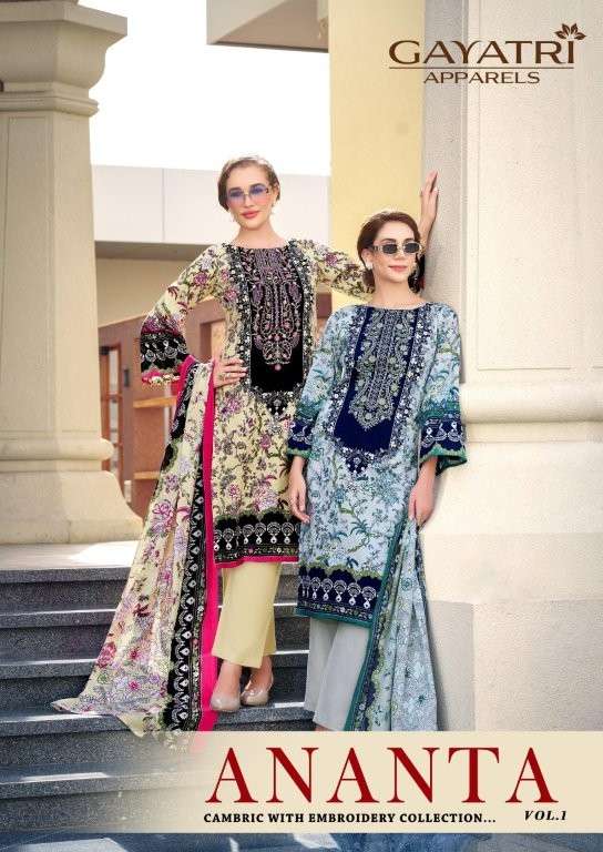 GAYATRI ANANTA VOL-01 PURE COTTON PRINTED PAKISTANI DRESSES-00062