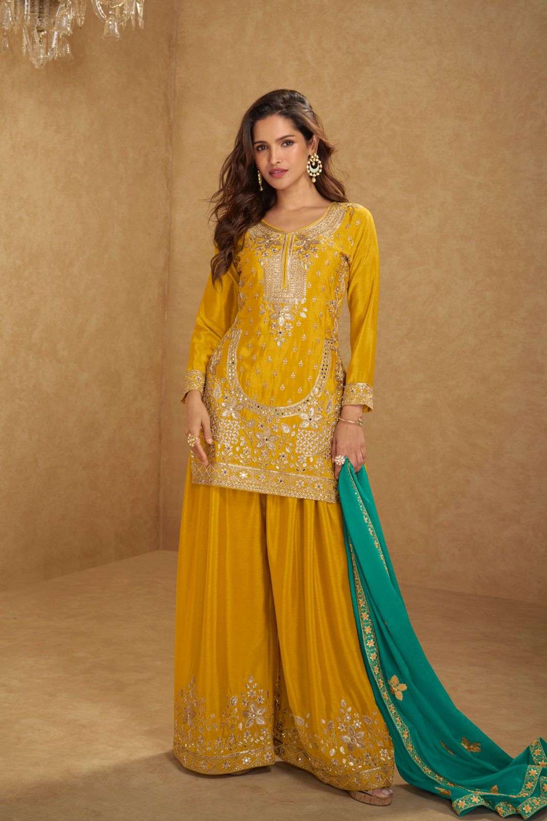 GULKAYRA AARUSHI PURE CHINON EMBROIDERY DRESSES-00150