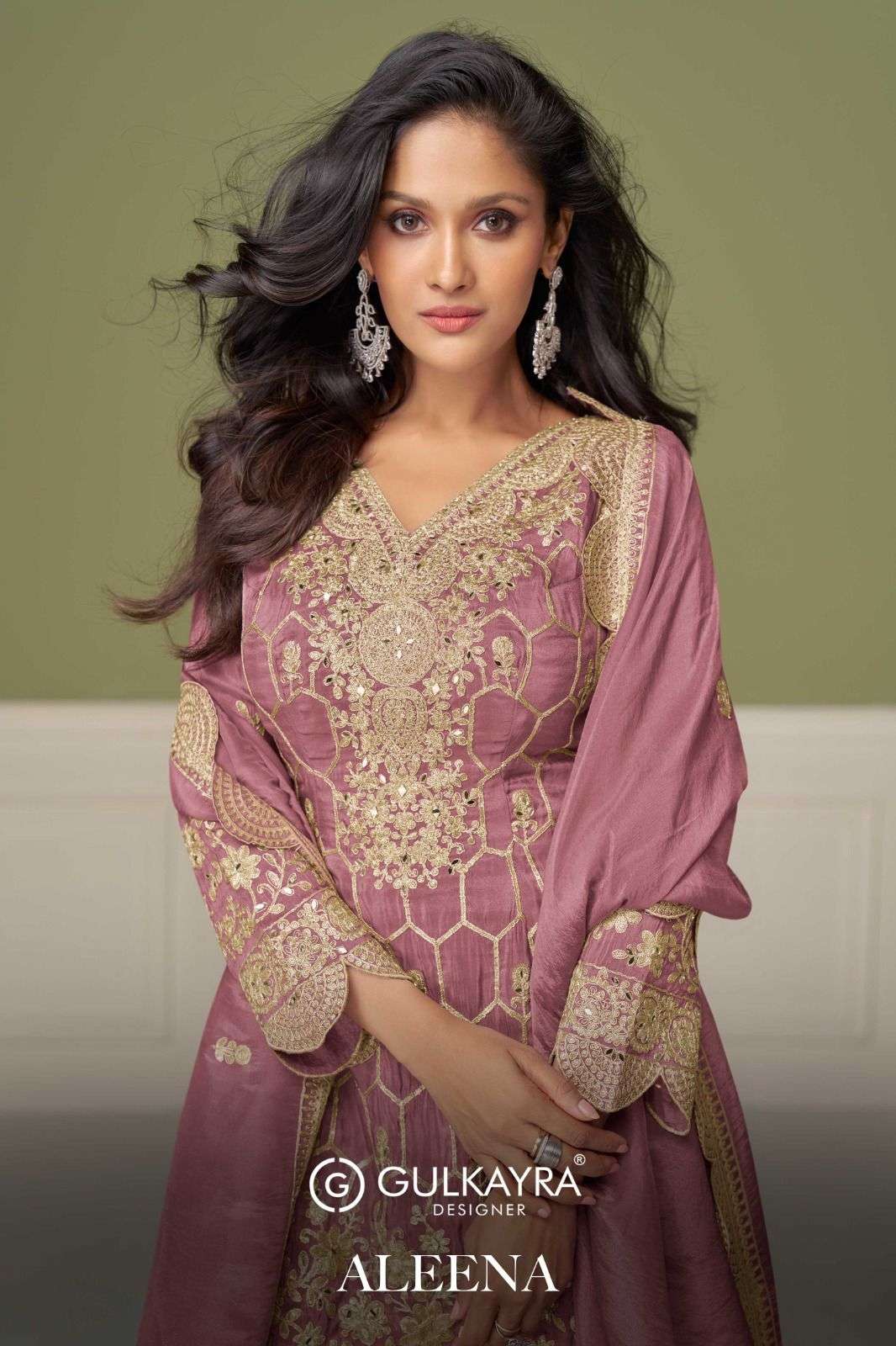 GULKAYRA ALEENA PURE SIMMER SILK DRESSES-00150