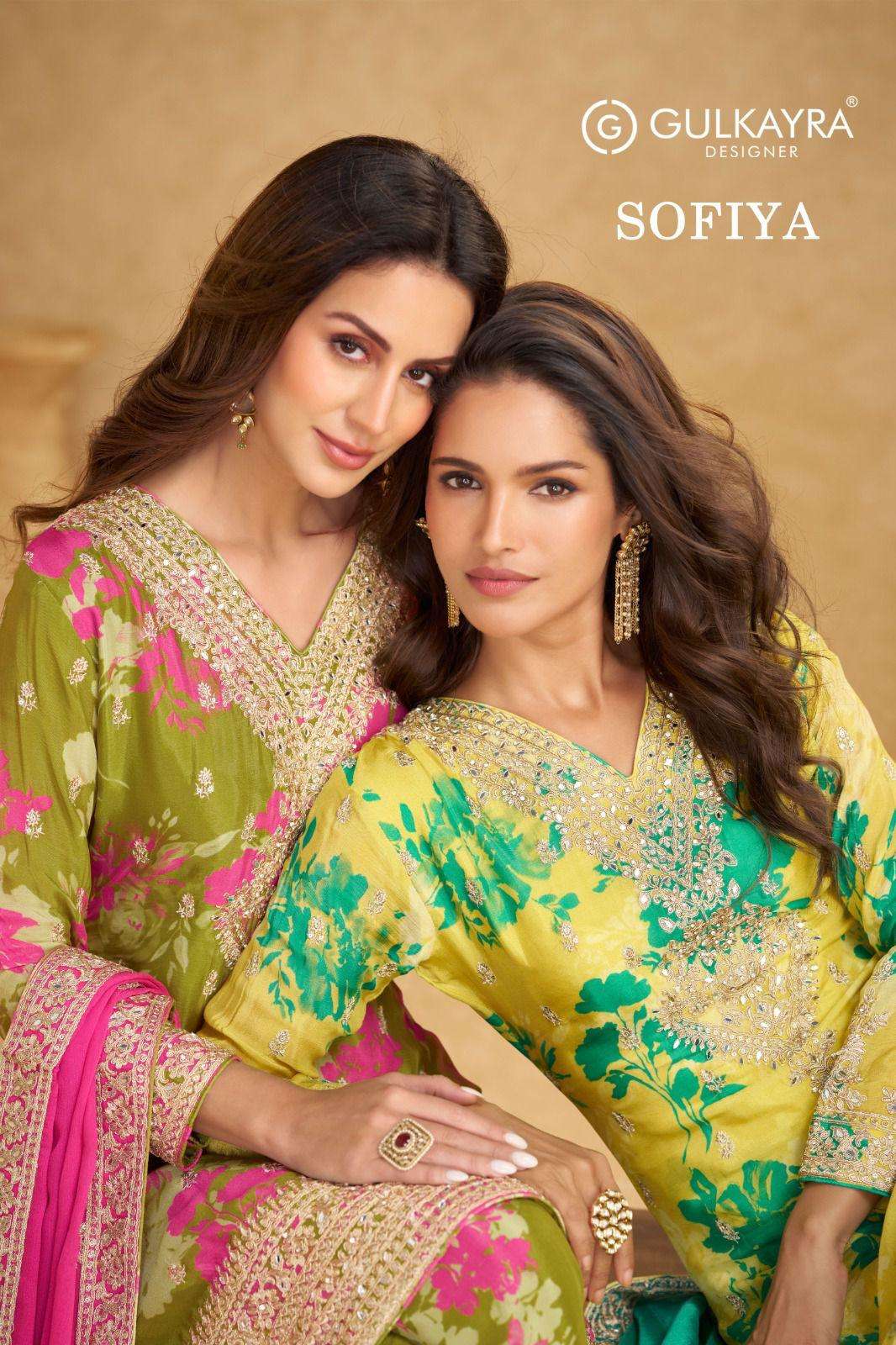 GULKAYRA SOFIYA PURE CHINON PRINTED DRESSES-00028