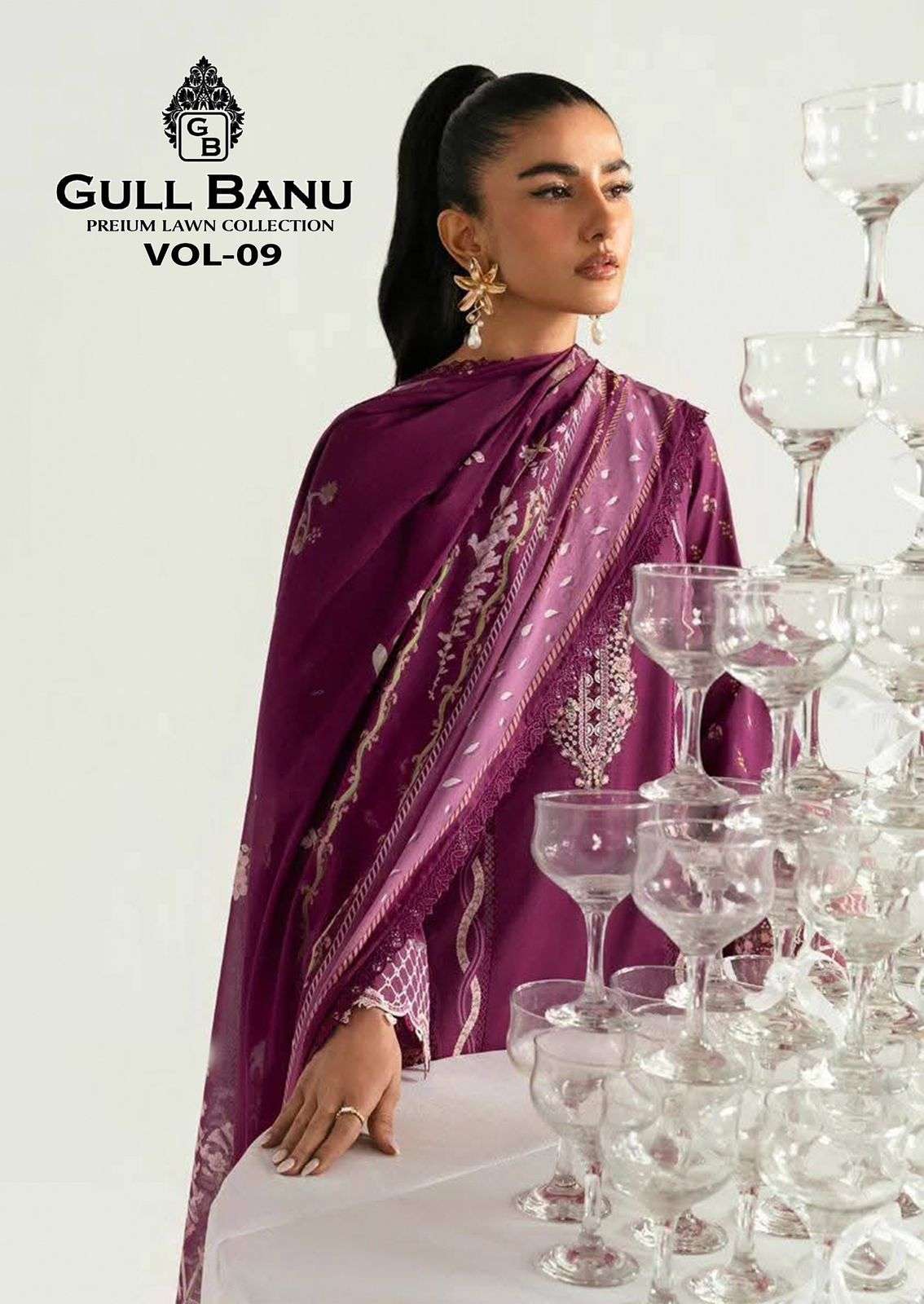 GULLAAHMED GULLBANU VOL-09 PURE LAWN COTTON PAKISTANI DRESSES-00062