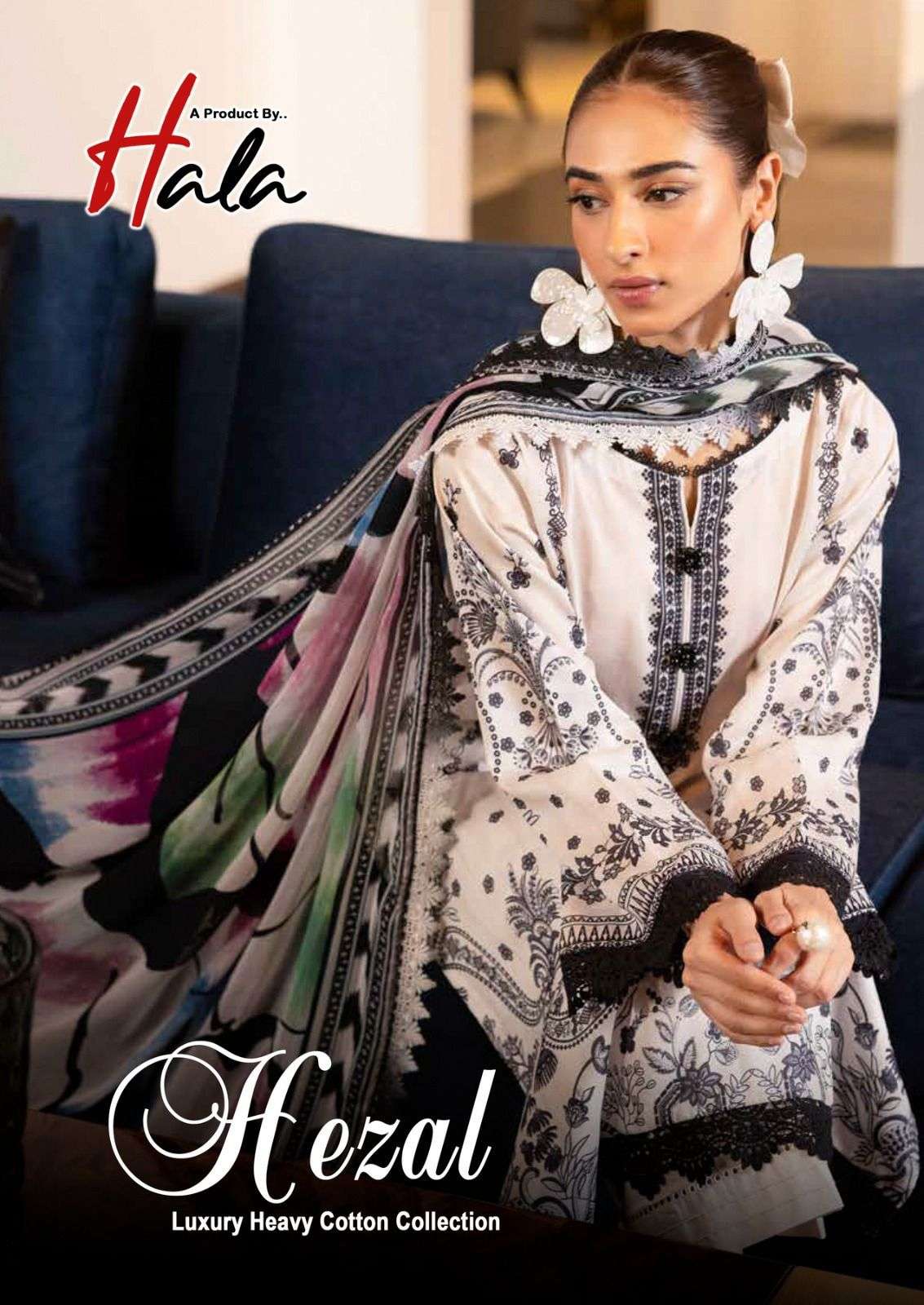 HALA HEZAL PURE COTTON PRINTED PAKISTANI DRESSES-00062