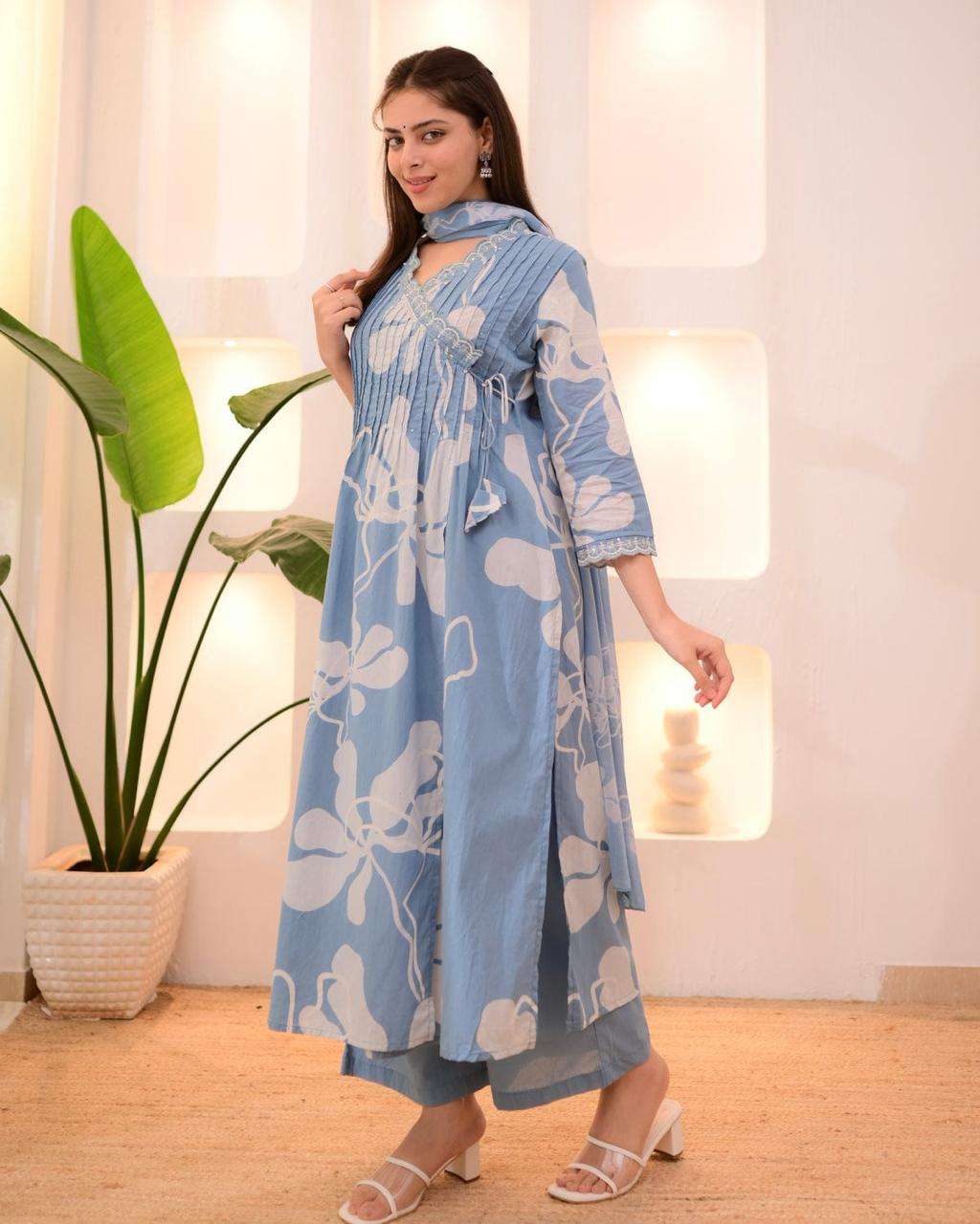 HIMANSHI VOL-871 BY ASLIWHOLESALE DESIGNER PURE COTTON PRINTED DRESSES-00211