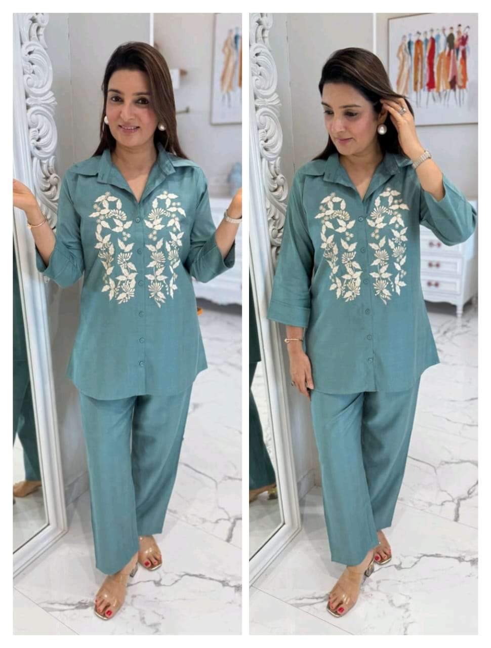 HIMANSHI VOL-883 BY ASLIWHOLESALE DESIGNER PURE COTTON SULB CO-ORD SET-00211