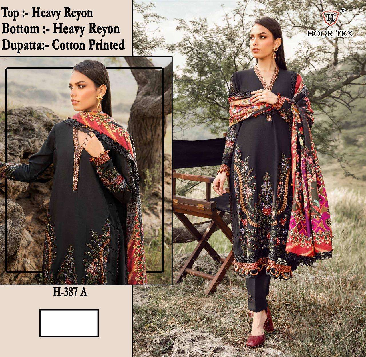 HOOR TEX H-387 HEAVY RAYON PAKISTANI DRESS-00020