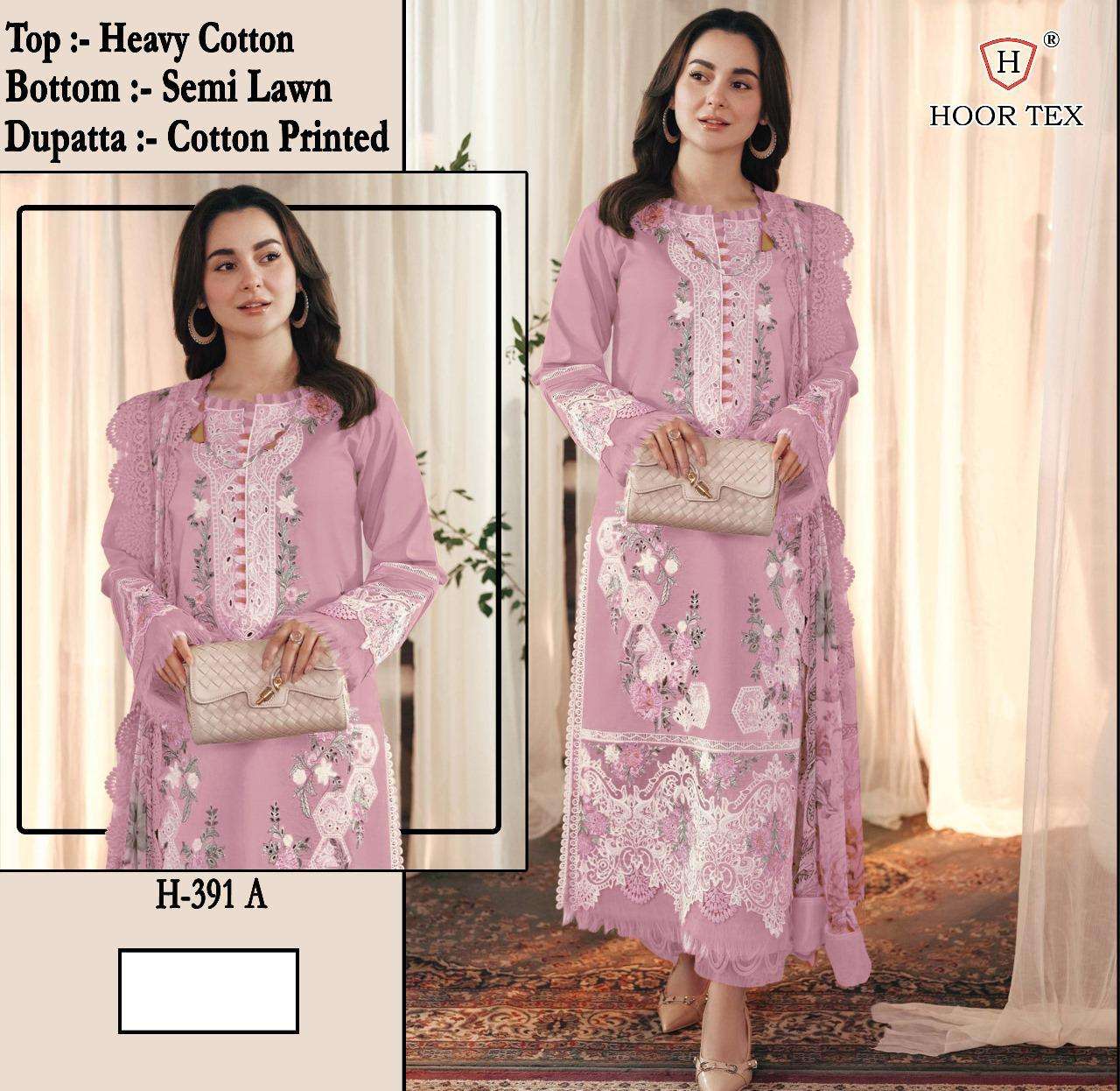 HOOR TEX H-391 A TO D SERIES PURE COTTON EMBROIDERY  DRESSES-00020