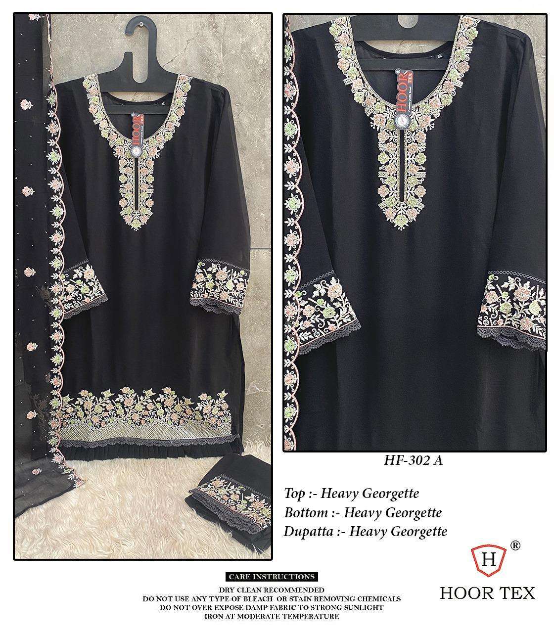 HOOR TEX HF-302 A TO D SERIES HEAVY GOEGRTTE PAKISTANI DRESSES-00020