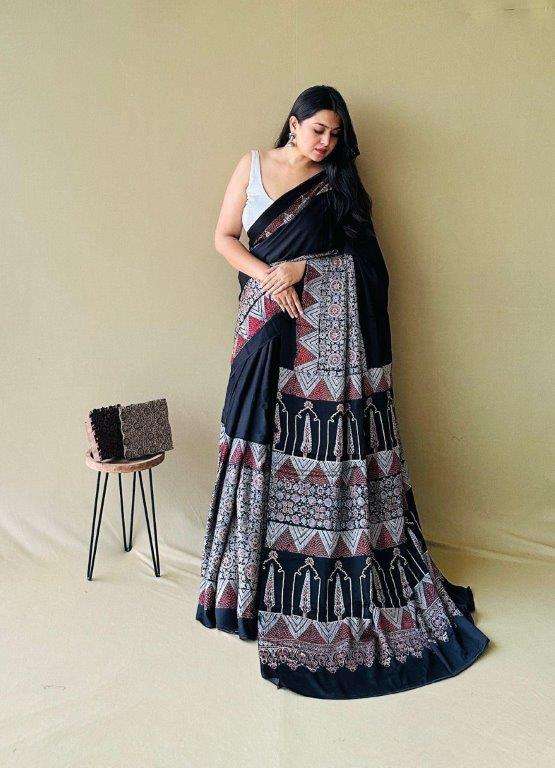 JHARNA KALAMKARI BY ASLIWHOLESALE DESIGNER PURE  SILK PRINTED SAREES-00256