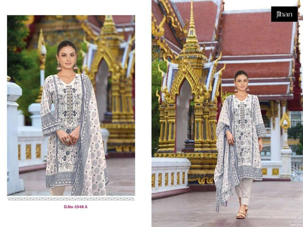 JIHAN 3548-3549 SERIES HEAVY EMBROIDERY PAKISTANI DRESSES-00071