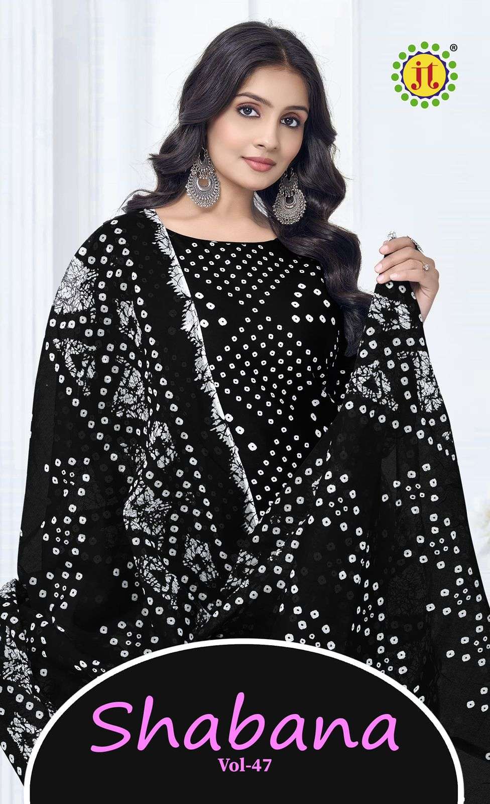 JT TEXTILE SHABANA VOL-47  PURE COTTON PRINTED DRESSES-00201