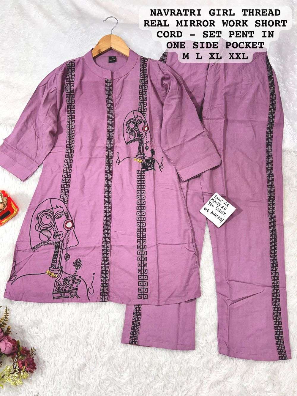 JYOTI VOL-286 BY ASLIWHOLESALE DESIGNER PURE VISCOSE COTTON EMBROIDERY PRINTED CO-ORD SET-00233
