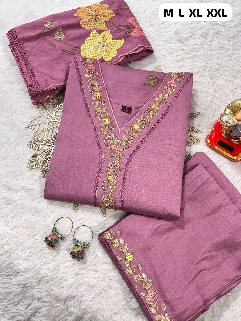 JYOTI VOL-287 BY ASLIWHOLESALE DESIGNER PURE ROMAN SILK EMBROIDERY PRINTED DRESSES-00233