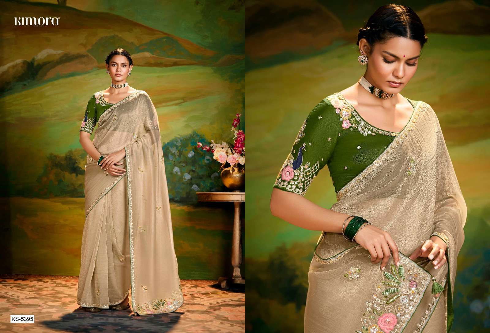 KAJA HITS BY ASLIWHOLESALE DESIGNER PURE FANCY HANDWORK SAREES-00004
